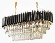 40.2893 подвесной светильник Imperiumloft Empire black rectangular chandelier crystal