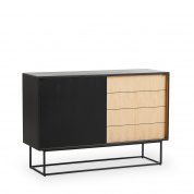 Virka sideboard High Oak/black Woud, буфет