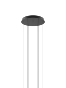 основание на семь подвесных светильников черного цвета