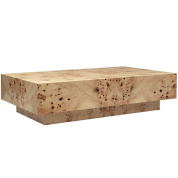 1104268863 Ferm Living Burl журнальный стол из массива дерева с монолитной прямоугольной столешницей