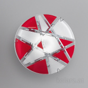 Kolarz Mikado 0296.11E.5.WR точечный светильник хром белый/красный ø11cm макс. высота 55cm 1 лампа gu10