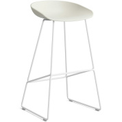 AA077-D156-AA51 Hay About A Stool барный стул на металлическом основании с сиденьем кремового оттенка