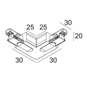 светильник гибкий шинопровод для различных трековых систем с угловыми соединениями