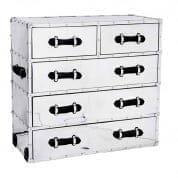 105958 Chest Catalina 5 drawers aluminium шкаф Eichholtz