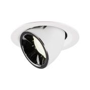 1005974 SLV NUMINOS® GIMBLE M DL светильник встраиваемый 500мА 17.5Вт с LED 4000K, 1660лм, 55°, белый/хром