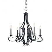 Ania 6 Light Chandelier Black люстра 52240BK Kichler