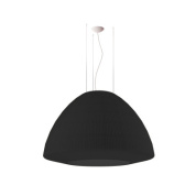 подвесная люстра куполообразной формы черного цвета