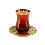 Ramz by villari ruby big oriental large tea cup & sc. чашка, Villari