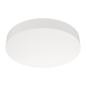 накладной потолочный светильник круглой формы с плоским опаловым рассеивателем и переключаемым цветом свечения