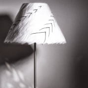 Black &amp; White Feather Lamp Shade настольная лампа Avanzato Home