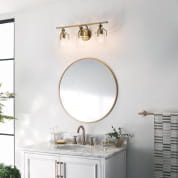 Everett 34" 3 Light Vanity Light Natural Brass настенный светильник 55079NBR Kichler