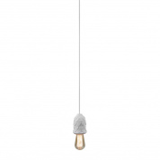 подвесная люстра с серым текстурным корпусом