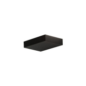 настенное бра малой высоты с призматическим рассеивателем чёрное