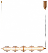 подвесной светильник с каскадными ромбовидными элементами