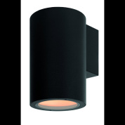 уличный настенный спот с цилиндрическим корпусом и направленным вниз потоком света