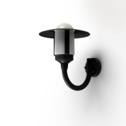 настенное бра с купольным плафоном чёрного цвета