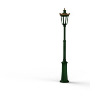 фонарный столб зеленого цвета