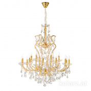 Kolarz Versailles 0414.812+6.3.SpT люстра золото 24 карата ø98cm высота 113cm мин. высота 138cm макс. высота 173cm 12+6 ламп e14