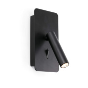 настенный светильник чёрный с USB портом