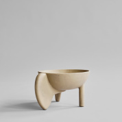 интерьерная миска   на ножках песочного цвета