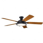 60" Hatteras Bay Fan Distressed Black люстра-вентилятор 310017DBK Kichler