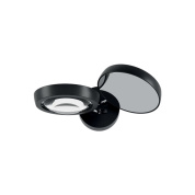 встраиваемый потолочный спот с зеркальным серебристым корпусом