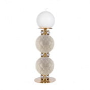 Peacock medium candle holder - white & gold подсвечник, Villari