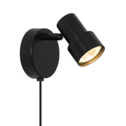 настенный светильник черный с направленным плафоном