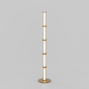 напольный торшер с вертикальной стойкой и линейными световыми сегментами