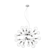 подвесной светильник с множеством источников света и стеклянными плафонами