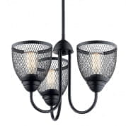 Voclain 12.5" 3 Light Convertible Chandelier/Semi Flush Black люстра 52268BK Kichler