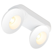 настенный светильник с двумя цилиндрическими источниками света и направленным освещением