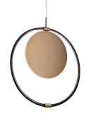 подвесной круглый светильник с дисковым плафоном