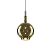 подвесной светильник с зеленым шарообразным плафоном