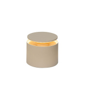 LD1050S3 Zafferano Настольная лампа на батарейках PUSH-UP TAVOLO PRO цилиндрическая, регулируемая, с рассеивателем IP54, песочного цвета, лакированная, с регулировкой яркости