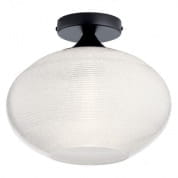 Corzano 12" 1 Light Semi Flush Black потолочный светильник 38256 Kichler
