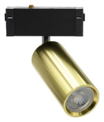 трековый цилиндрический светильник золотистого цвета для магнитного трека 230V