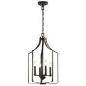 Morrigan 15" 4 Light Mini Chandelier Olde Bronze люстра 42496OZ Kichler