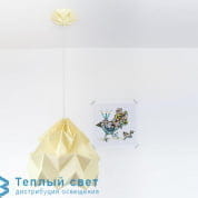 MOTH подвесной светильник Studio Snowpuppe Moth XL Canary Yellow + Белый шнур + Kroonuppe Canary Yellow