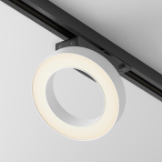 однофазный трековый прожектор чёрного цвета с тонким кольцевым корпусом серии Unity