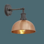 Brooklyn Dome Wall Light - 8 Inch - Copper настенный светильник Industville BR-DWL8-C