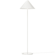 торшер с коническим плафоном и прямой стойкой на круглом основании