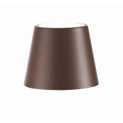 абажур конической формы цвета ржавчины