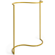 стойка металлическая напольная окрашенная в жёлтый цвет