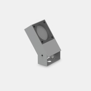 уличный торшер серого цвета с наклонной головкой для акцентного освещения