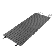 шезлонг высокий с мягкой стёганой подушкой антрацитового цвета