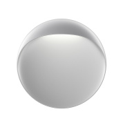 уличный настенно-потолочный светильник с выпуклым круглым корпусом из алюминия