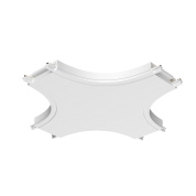 крестообразный соединительный элемент белого цвета для магнитной трековой системы Radity 23mm