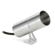 ландшафтный прожектор на низкой стойке с цилиндрическим корпусом