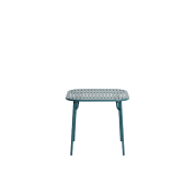 M0743226 WEEK-END Petite Friture Квадратный стол садовый металлический сине-зеленый